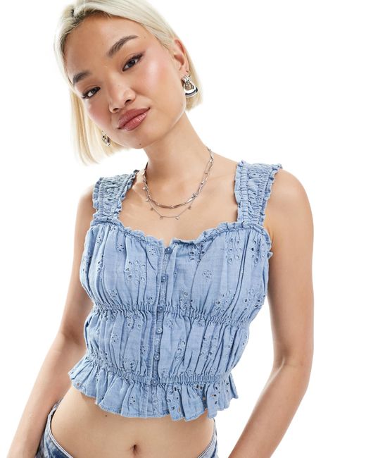 Levi's Blue – cropped-oberteil