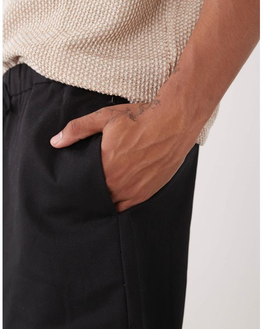 Reclaimed (vintage) Blue baggy Fit Shorter Length Pull On Chino Short for men