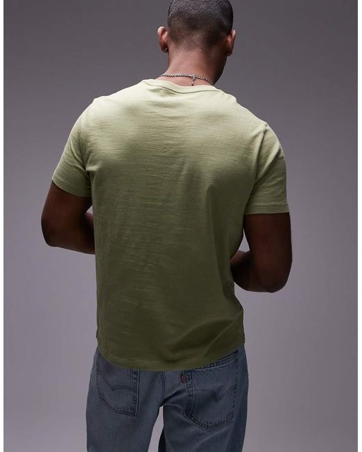 Levi's Green Original Batwing Logo Slub Jersey T-Shirt for men
