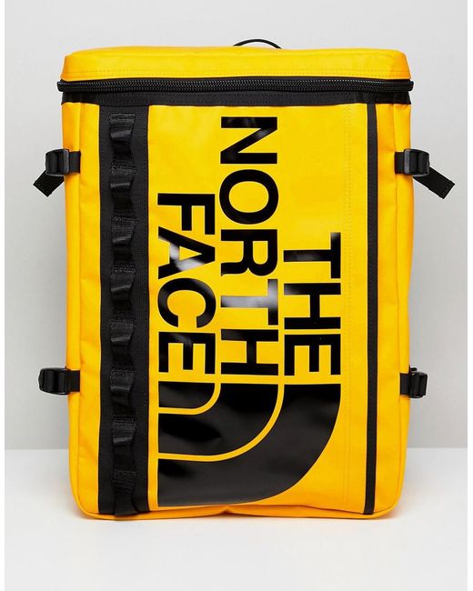 The North Face Yellow Camp Fuse Box Large Backpack for men
