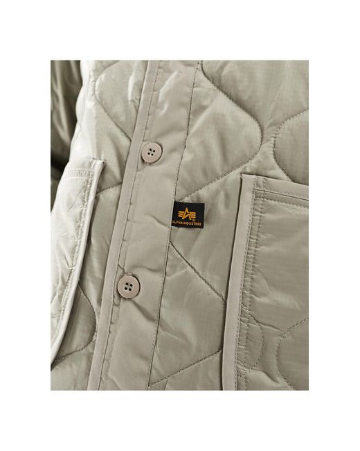 Als - giacca foderata trapuntata color sabbia vintage di Alpha Industries in Multicolor da Uomo