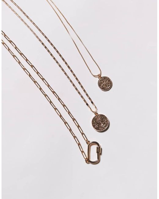 Collar De Varias Hileras Con Colgante De Moneda Intuition De ALDO de color Brown