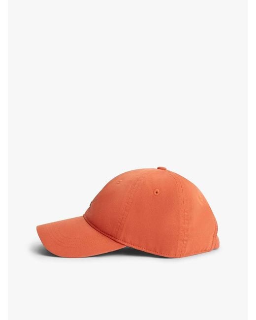 Tommy Hilfiger Orange Hilfiger Flag Embroidery Baseball Cap for men