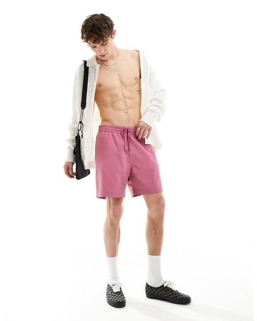 Carhartt Pink Chase Swim Shorts for men
