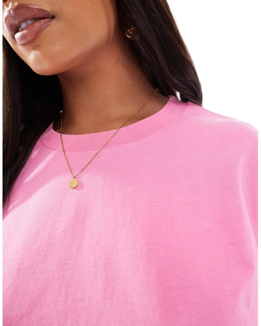 ASOS Pink Asos design curve – oversize-t-shirt