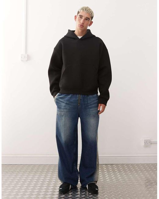 Weekday Black Simon Hoodie for men