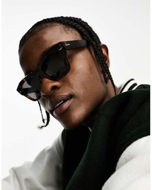 Ray-Ban Black Skate Street Square Sunglasses