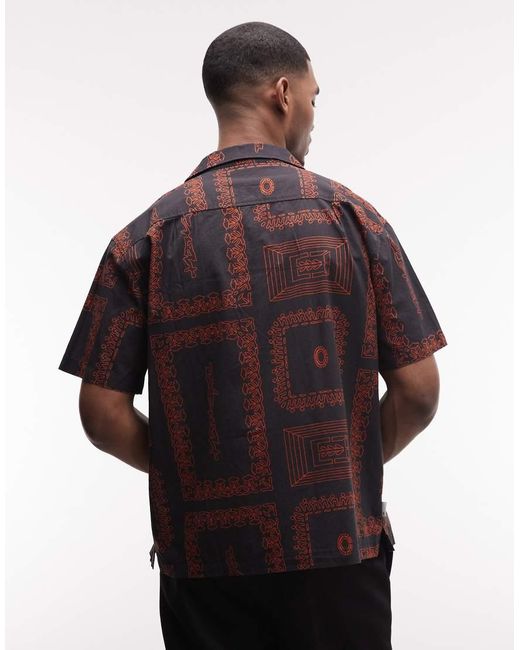 Element Blue Printed Shirt for men