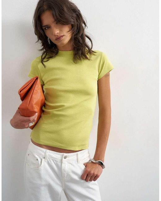 TOPSHOP Yellow Everyday Tee