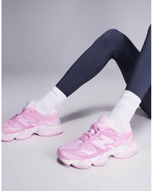 New Balance Pink 9060 Overdye Trainers