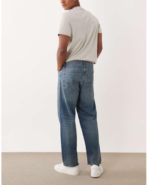 Jack & Jones Blue Eddie Loose Fit Jeans for men