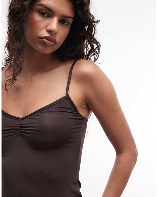 Monki Black V-neck Cami Top