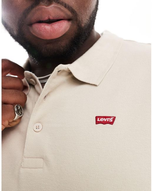 Levi's Natural Big & Tall Polo Shirt With Small Logo for men