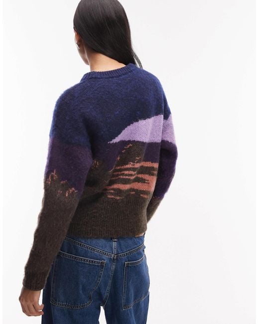Lacoste Blue – mehrfarbiger pullover