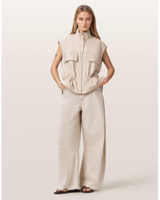 Chaleco Flor De AllSaints de color Natural