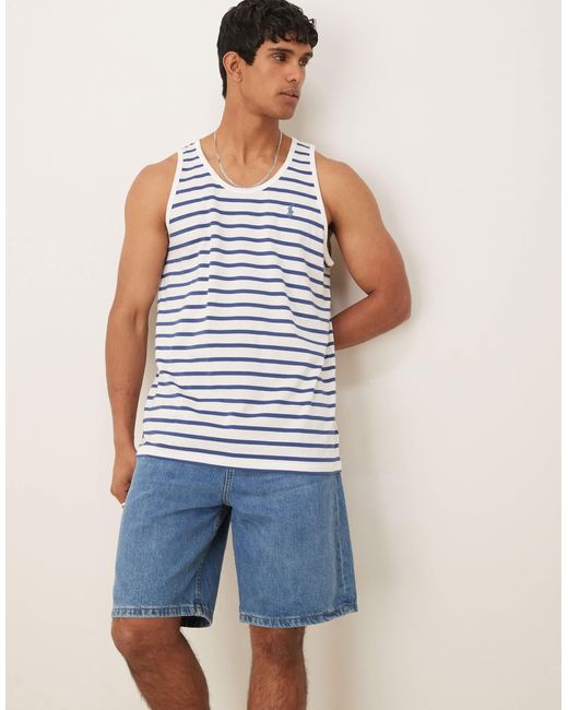 Débardeur à rayures et logo emblématique - /bleu Polo Ralph Lauren pour homme en coloris Blue