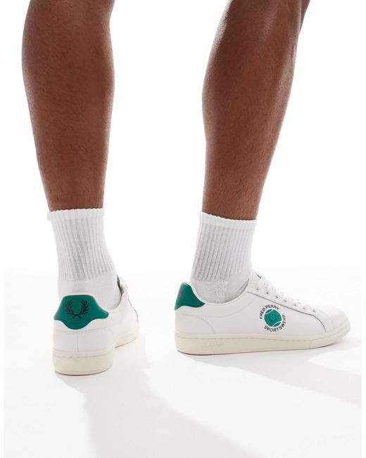 B721 - baskets en cuir - /vert Fred Perry pour homme en coloris Natural