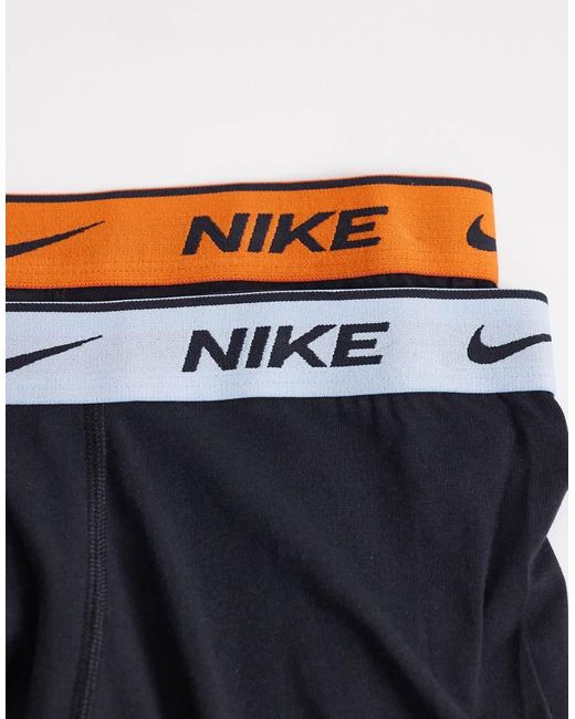 Nike Blue Everyday Cotton Stretch 3 Pack Boxer Brief for men