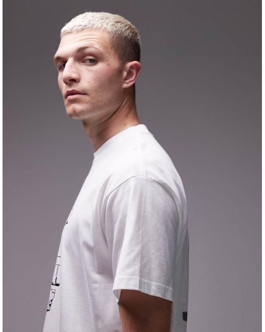 Carhartt Gray Carhartt Arcan Relaxed Tshirt With Back Print for men