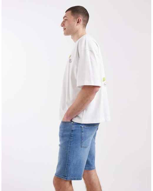 Only & Sons Blue Denim Shorts for men