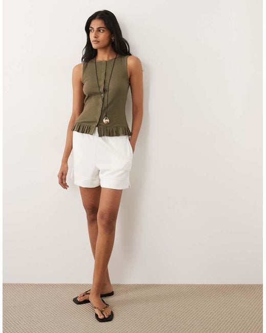 Brave Soul Green Button Down Vest