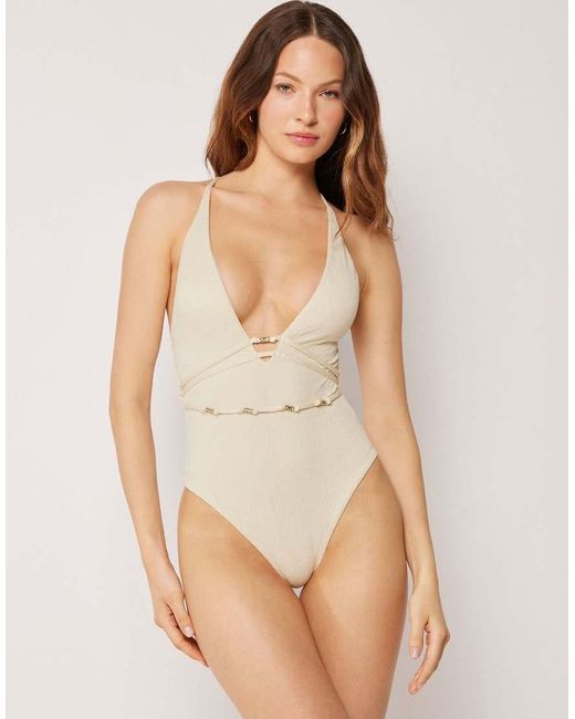 Calzedonia Natural Swimsuit Wild Jungle