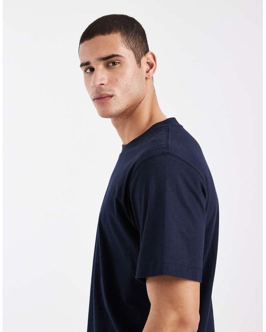 Jack & Jones Blue Originals Front Logo T-shirt for men