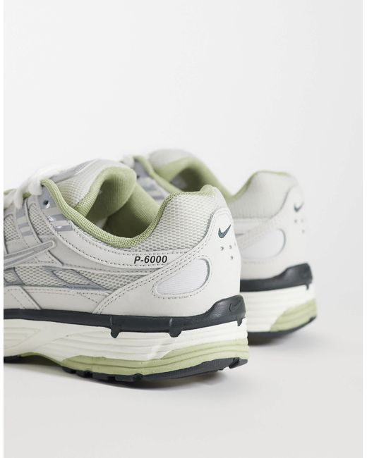 P-6000 - baskets - et vert clair Nike pour homme en coloris White