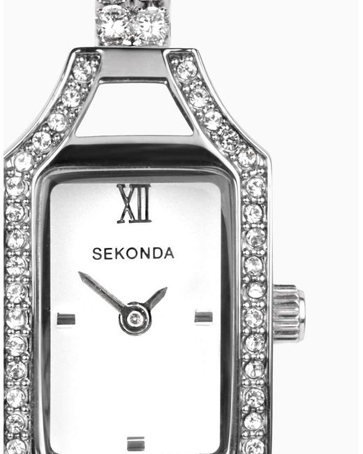 Sekonda White Gatsby 15Mm Analogue Watch With Case And Brass Bracelet With Dial
