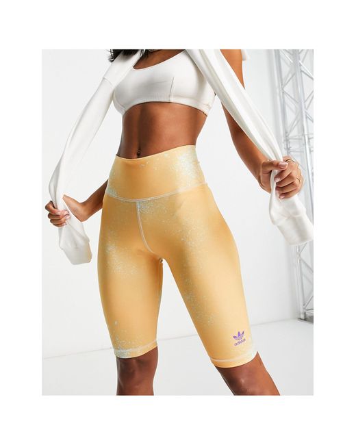 adidas Originals legging Shorts in Blue (White) Lyst