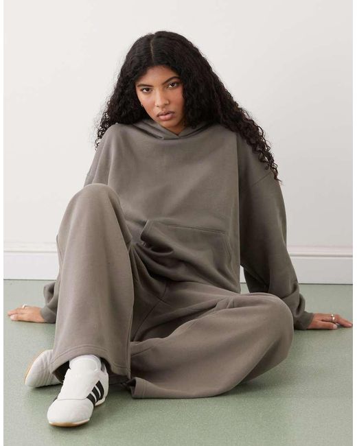 Weekday Brown Oversized Hoodie