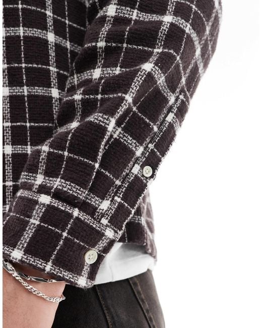 ASOS – kastiges hemd in Brown für Herren