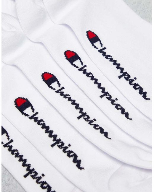 Champion White 3 Pack Quarter Socks for men