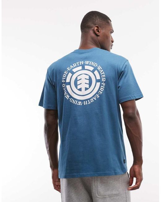 Element Blue Seal Graphic Back Print T-shirt for men