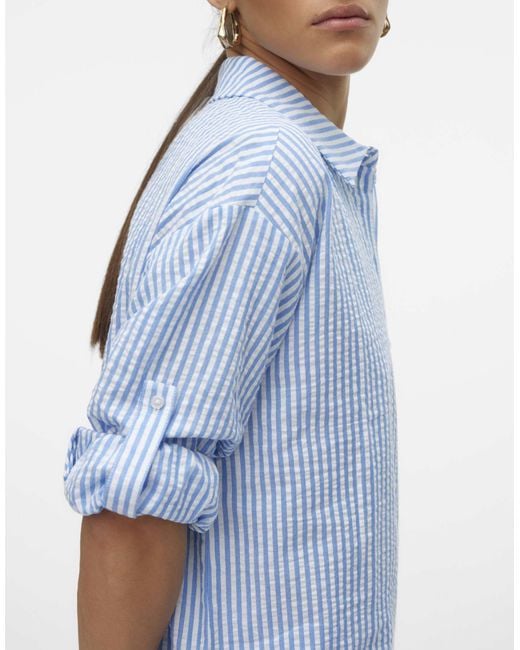 Vero Moda Blue – hemdbluse