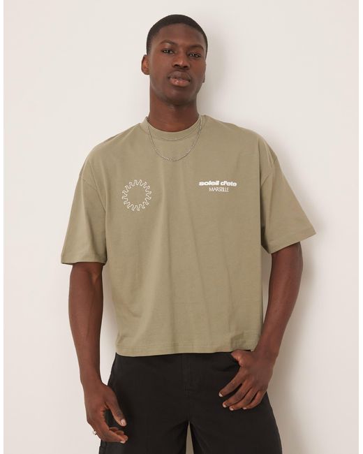 ASOS – oversize-t-shirt in Natural für Herren