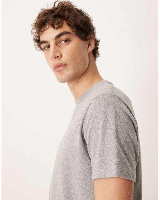 ASOS Gray Heavyweight T-Shirt With Crew Neck for men