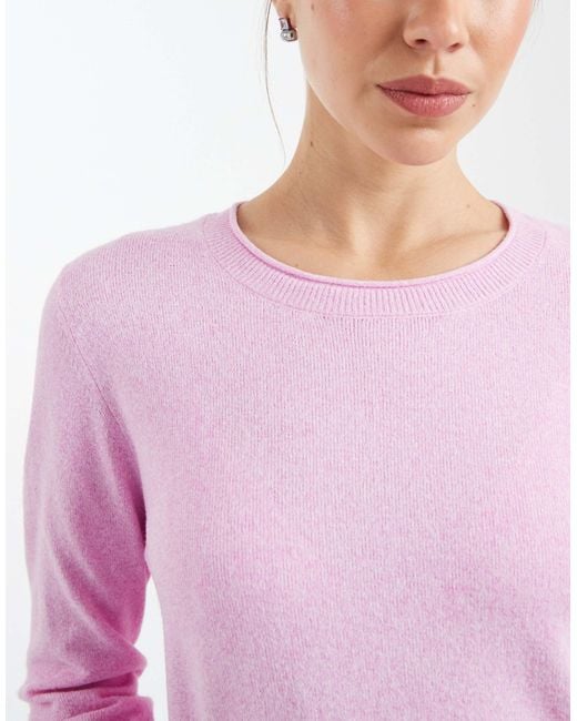 ONLY Purple Round Neck Knitted Top
