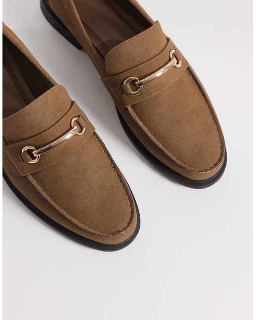ASOS White Penny Loafers With Snaffle for men