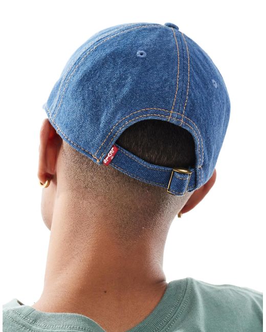 Levi's – baseballkappe aus denim in Blue für Herren