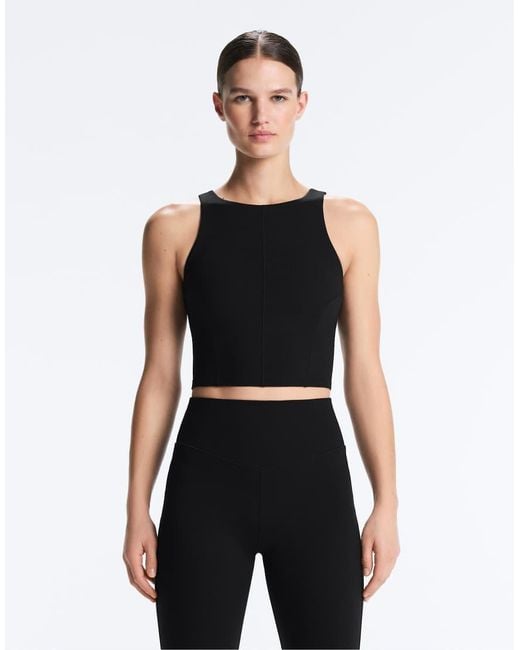 Oysho Black Evermove Tank Top With Straps