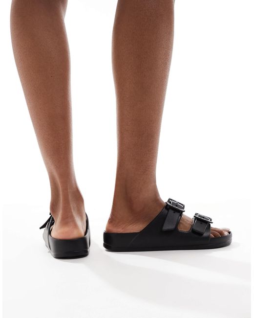 ONLY Black Double Strap Sandal