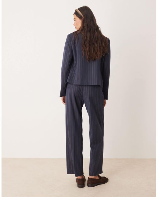 Miss Selfridge Blue Tailored High Waisted Trouser