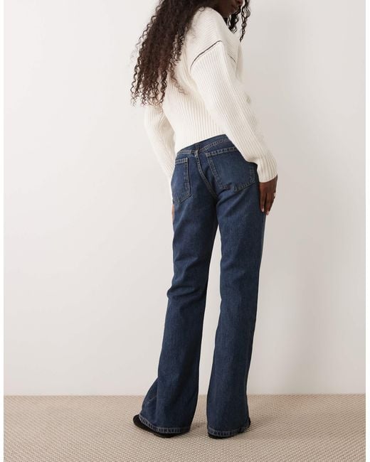 Mango Blue Trini Flared Jeans