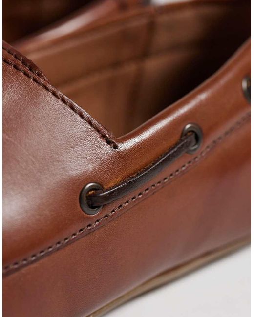 ASOS Brown Lace Up Drivers for men
