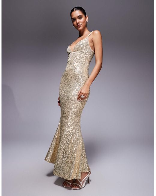 asos gold dress ASOS DESIGN twist front bias satin maxi dress with gold hardware in ol –  VinNews Recommendations
