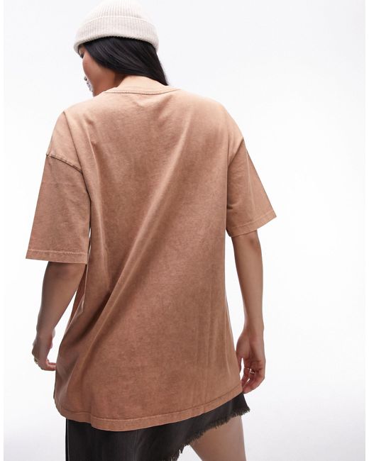 Art museum - t-shirt oversize imprimé degas - marron TOPSHOP en coloris Brown