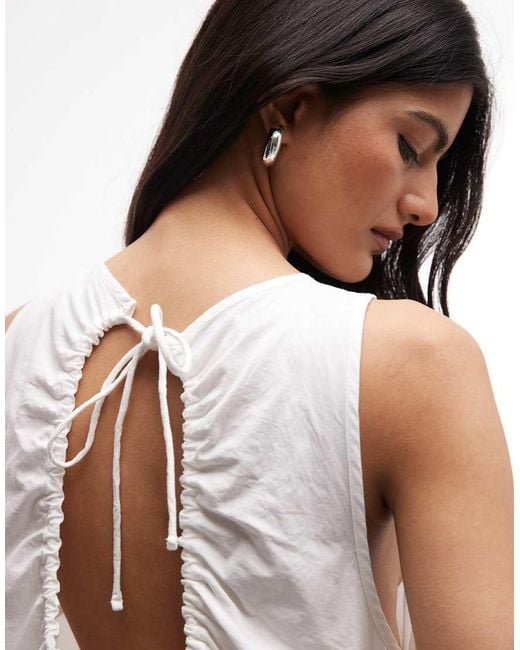 Collusion White Channel Detail Midi Dress