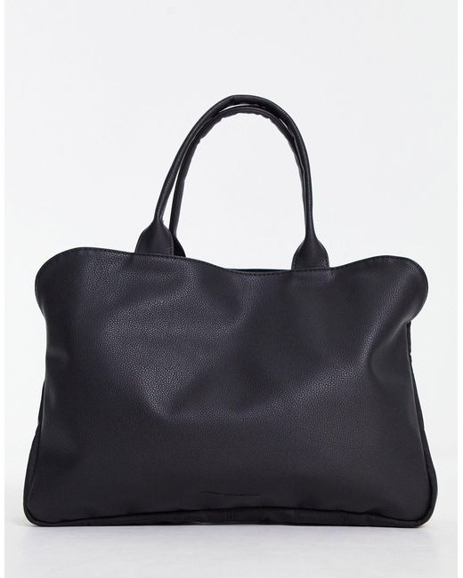 French Connection Black Minimal Weekend Bag