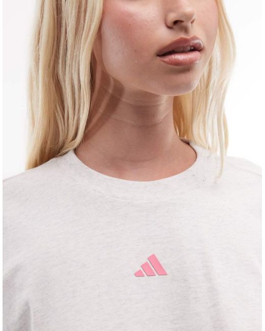 Adidas Originals White Three Stripes Studio Long Sleeve Top